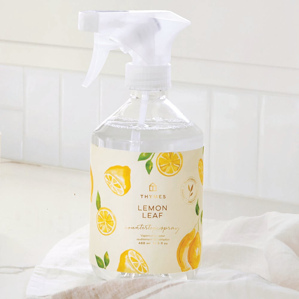 Thymes Lemon Leaf Countertop Spray to wash away germs image number 1